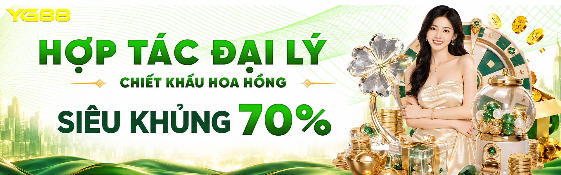 YG88 - Hợp tác đại lý hoa hồng 70%