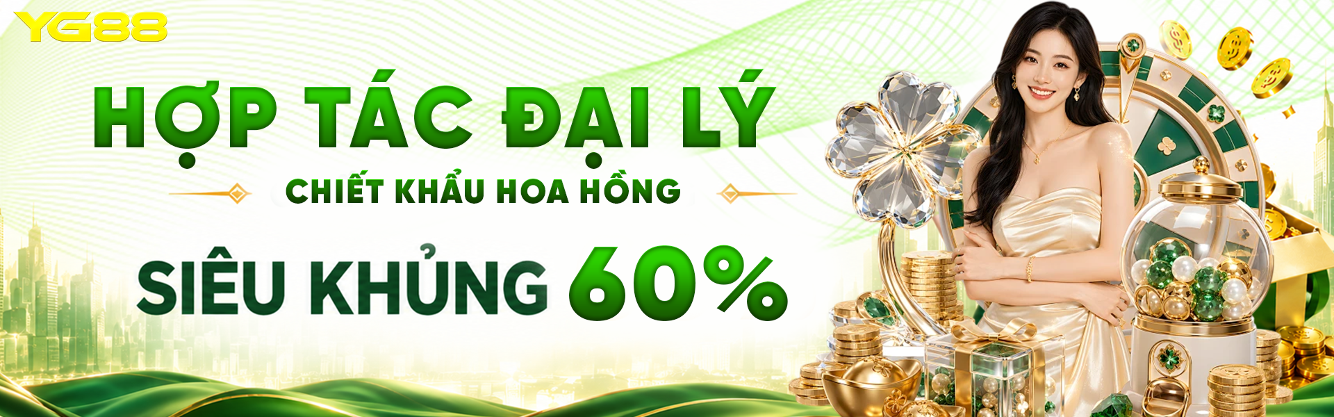YG88 - Hợp tác đại lý hoa hồng 60%